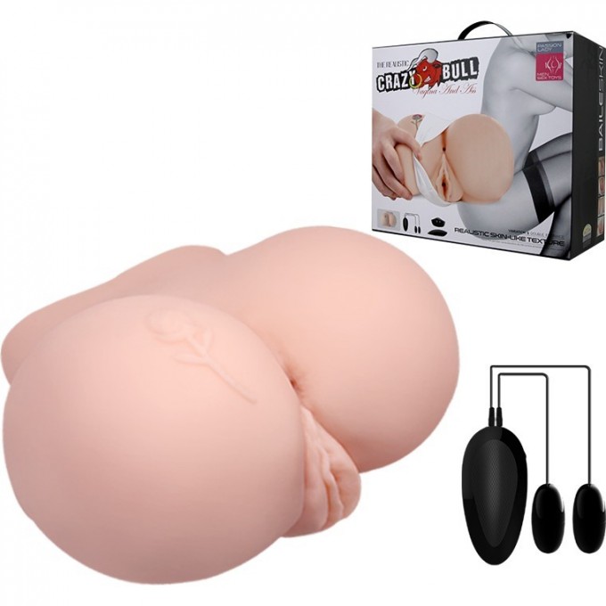 BAILE CRAZY BULL VAGINA AND ANAL мастурбатор вагина-анус с вибрацией BM-009107Z-1
