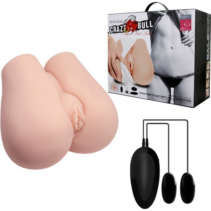 BAILE CRAZY BULL VAGINA AND ANAL мастурбатор вагина-анус с вибрацией Crazy Bull Vagina and Anal BM-009113Z-1